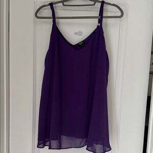 Torrid Deep Purple Sleeveless Top